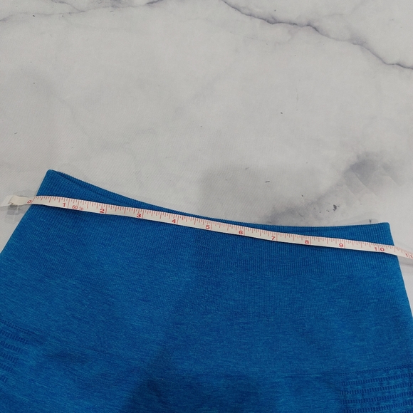 Alphalete Blue Seamless Biker Shorts Medium - Picture 6 of 8
